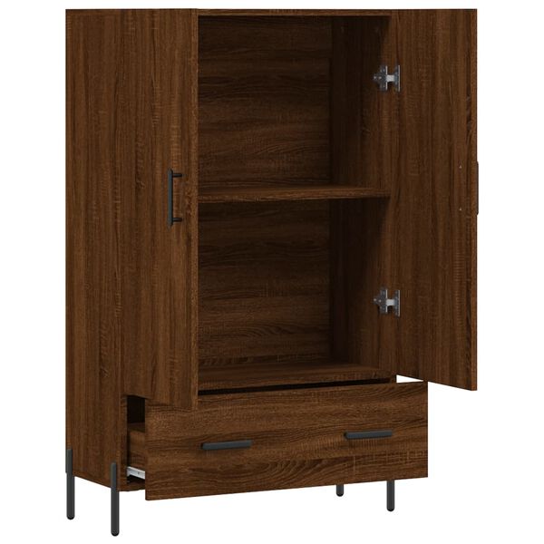 vidaXL Ντουλάπα Καφέ Δρυς 69,5 x 31 x 115 εκ. από Επεξεργασμένο Ξύλο