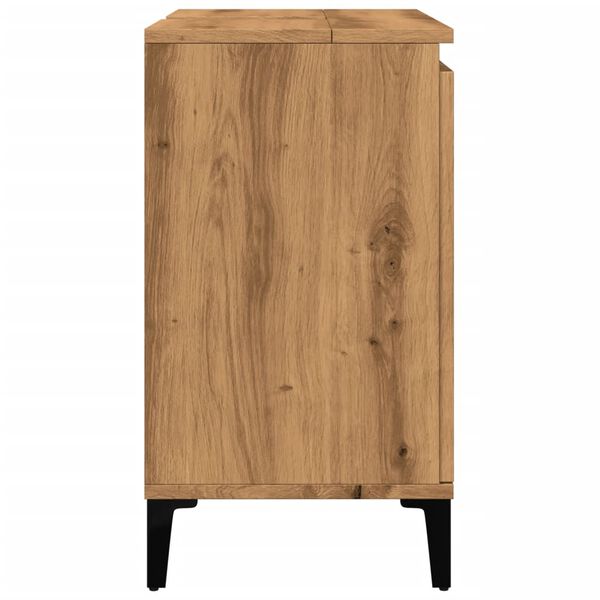 vidaXL Ντουλάπι Νιπτήρα τεχνίτης Δρυς 58x33x60 εκ. Επεξεργασμένο Ξύλο