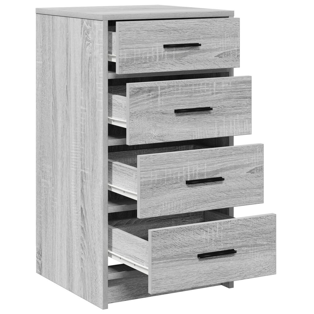 vidaXL Πλαϊνό γραφείο Γκρι sonoma 40 x 41 x 75 εκ Επεξεργασμένο ξύλο