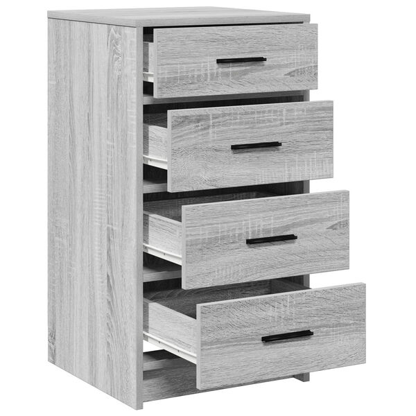 vidaXL Πλαϊνό γραφείο Γκρι sonoma 40 x 41 x 75 εκ Επεξεργασμένο ξύλο