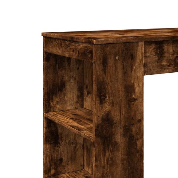 vidaXL Τραπέζι Μπαρ με Ράφια Δρυς 95x47x103,5 εκ. Επεξεργ. Ξύλο