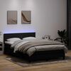 vidaXL &Kappa;&rho;&epsilon;&beta;ά&tau;&iota; Boxspring &mu;&epsilon; &Sigma;&tau;&rho;ώ&mu;&alpha; & LED &Mu;&alpha;ύ&rho;&omicron; 160x210 &epsilon;&kappa;. &Beta;&epsilon;&lambda;&omicron;ύ&delta;&iota;&nu;&omicron;