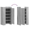 vidaXL Παπουτσοθήκη Γκρι Sonoma 52x37,5x100 εκ. από Επεξεργ. Ξύλο