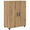 vidaXL Ντουλάπι Μπάνιου με ράφι με πόρτα artisan δρυς 60 x 35 x 80 εκ