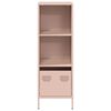 vidaXL Ντουλάπι Ροζ 35x39x103,5 εκ. από Χάλυβα
