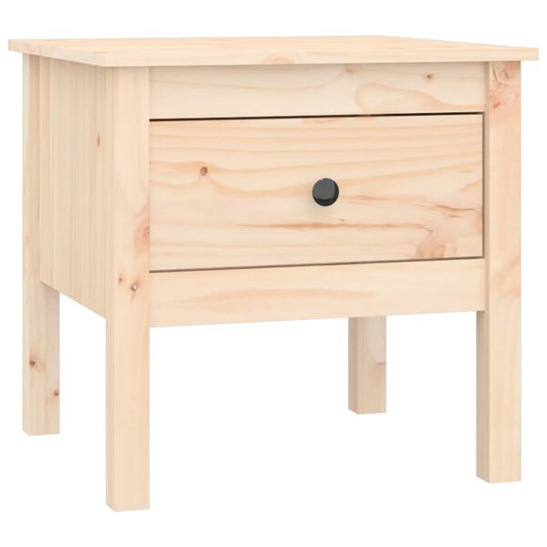 vidaXL Βοηθητικά Τραπέζια 2 τεμ. 50x50x49 εκ. Μασίφ Ξύλο Πεύκου
