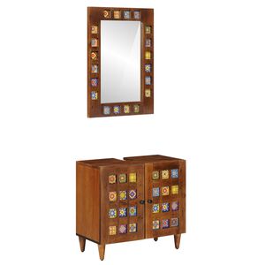 vidaXL &Sigma;&epsilon;&tau; &Epsilon;&pi;ί&pi;&lambda;&omega;&nu; &Mu;&pi;ά&nu;&iota;&omicron;&upsilon; &Epsilon;&pi;&iota;&tau;&omicron;ί&chi;&iota;&omicron; 2 pcs &Kappa;&alpha;&rho;&upsilon;&delta;&iota;ά &Sigma;&tau;&epsilon;&rho;&epsilon;ό &xi;ύ&lambda;&omicron; &mu;ά&nu;&gamma;&kappa;&omicron;