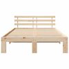 vidaXL Σκελετός Κρεβατιού Καφέ 135 x 190 cm Μασίφ ξύλο πεύκου