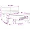 vidaXL &Kappa;&rho;&epsilon;&beta;ά&tau;&iota; Boxspring &mu;&epsilon; &Sigma;&tau;&rho;ώ&mu;&alpha; &Sigma;&kappa;&omicron;ύ&rho;&omicron; &Kappa;&alpha;&phi;έ 180x200 &epsilon;&kappa; &Upsilon;&phi;&alpha;&sigma;&mu;ά&tau;&iota;&nu;&omicron;