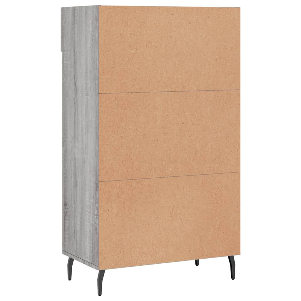 vidaXL Παπουτσοθήκη Γκρι Sonoma 60 x 35 x 105 εκ. από Επεξεργ. Ξύλο