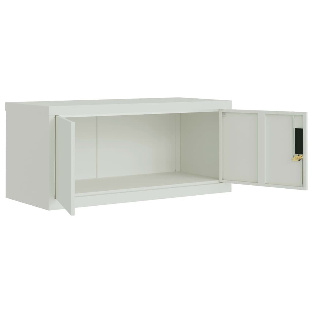 vidaXL Αρχειοθήκη Αν. Γκρι 90 x 40 x 180 εκ. Ατσάλινη