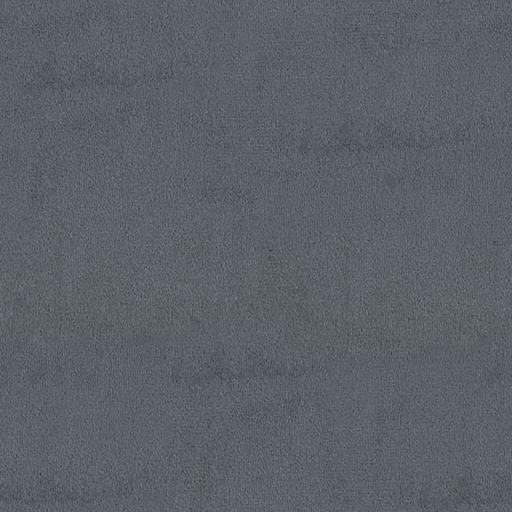 vidaXL Σκαμπό Αποθήκευσης Σκούρο Γκρι 45 x 45 x 49 εκ. Βελούδινο