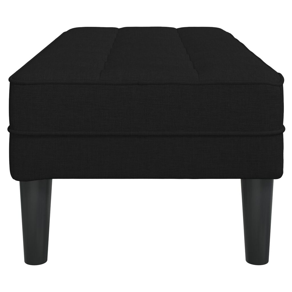 vidaXL Παγκάκι Μαύρο 113x57x39 εκ Υφάσματος