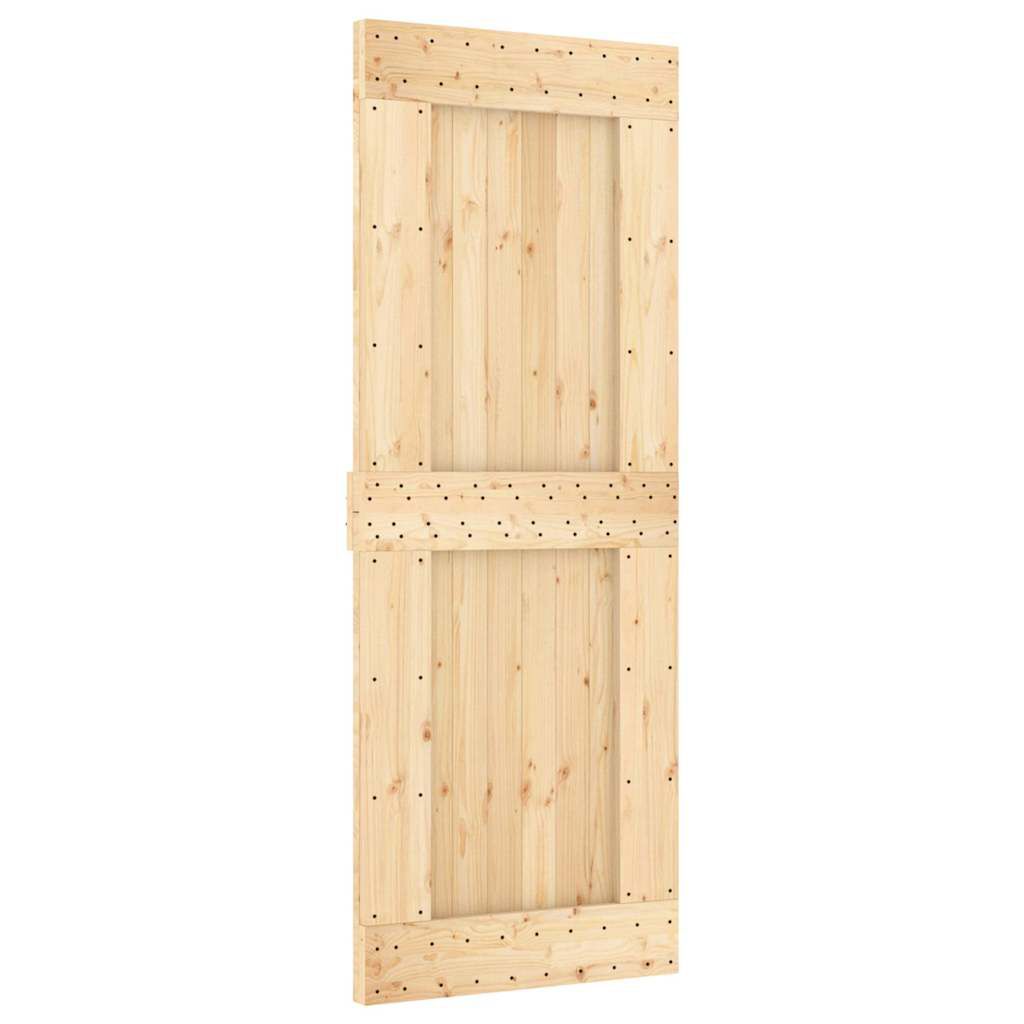 vidaXL Πόρτα NARVIK 80 x 210 εκ. από Μασίφ Ξύλο Πεύκου