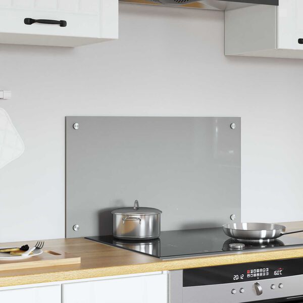 vidaXL Πίσω Πάνελ Κουζίνας Ανοιχτό γκρι 70 x 40 x 0.6 εκ.