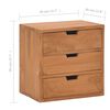 vidaXL Κομοδίνο 40 x 30 x 40 εκ. από Μασίφ Ξύλο Teak