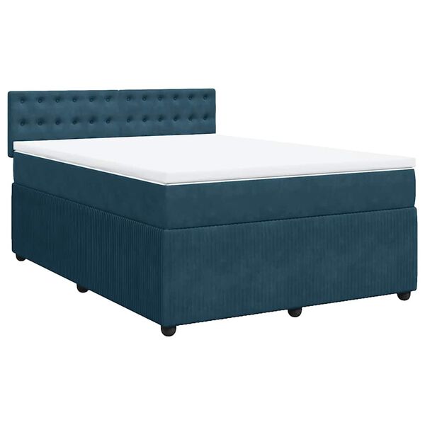vidaXL &Kappa;&rho;&epsilon;&beta;ά&tau;&iota; Boxspring &mu;&epsilon; &Sigma;&tau;&rho;ώ&mu;&alpha; &Mu;&pi;&lambda;&epsilon; 140x200 &epsilon;&kappa;. &Beta;&epsilon;&lambda;&omicron;ύ&delta;&iota;&nu;&omicron;