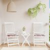 vidaXL Μαξιλάρια Καρέκλας 2 τεμ Κόκκινο Καρό 50x50x3 εκ. Ύφασμα Oxford