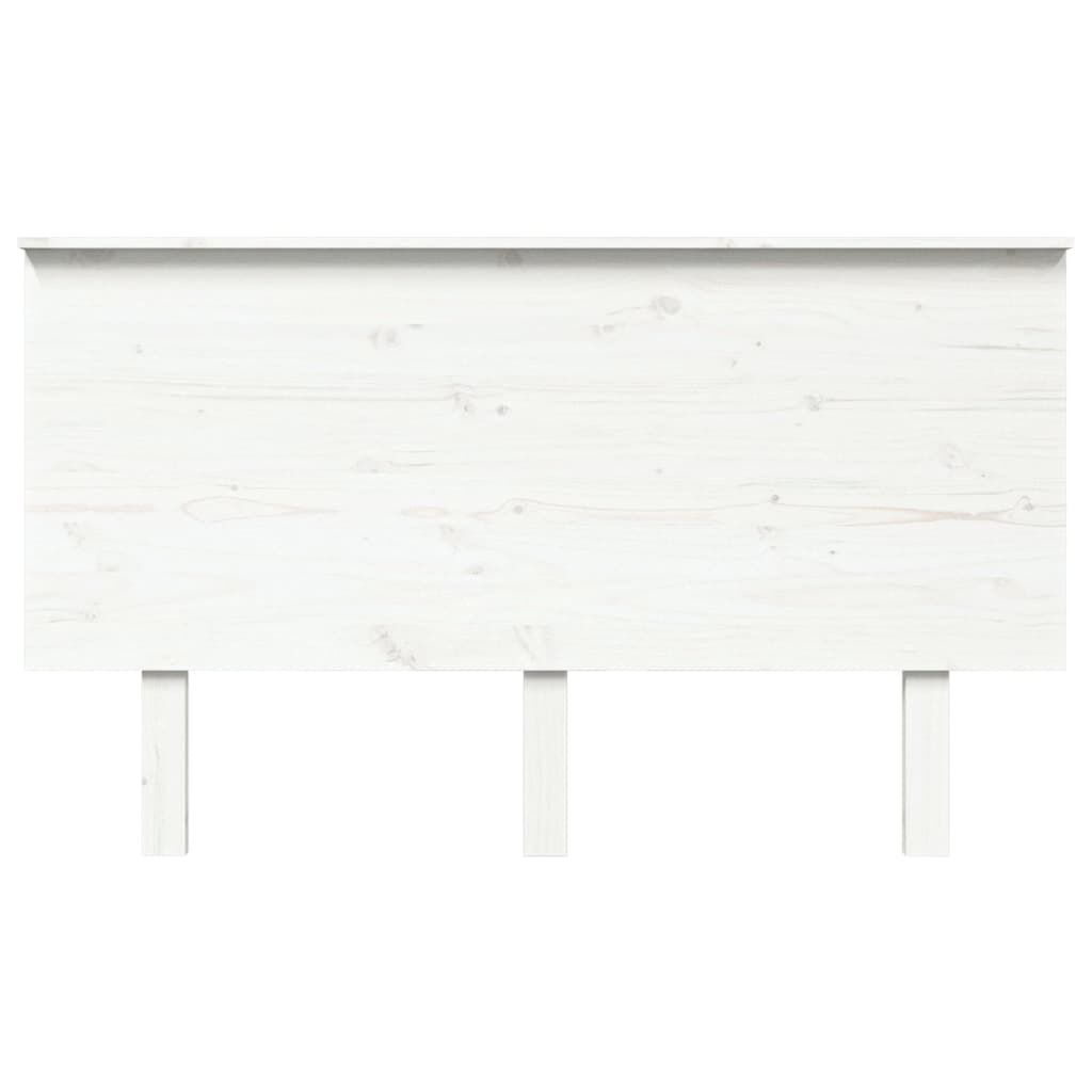 vidaXL Κεφαλάρι Κρεβατιού Λευκό 139x6x82,5 εκ. Μασίφ Ξύλο Πεύκου