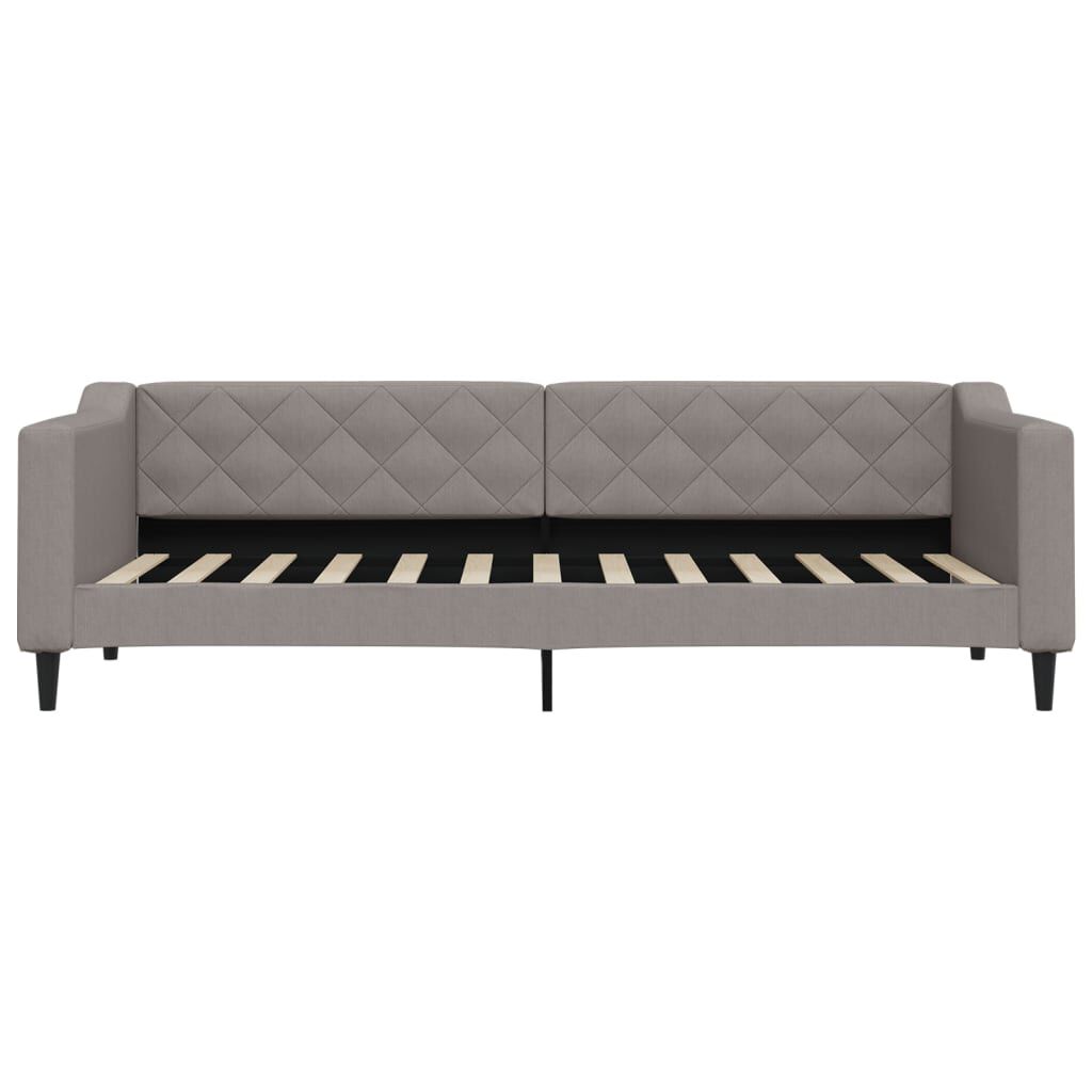 vidaXL Καναπές Κρεβάτι με Στρώμα Taupe 80 x 200 εκ. Υφασμάτινο