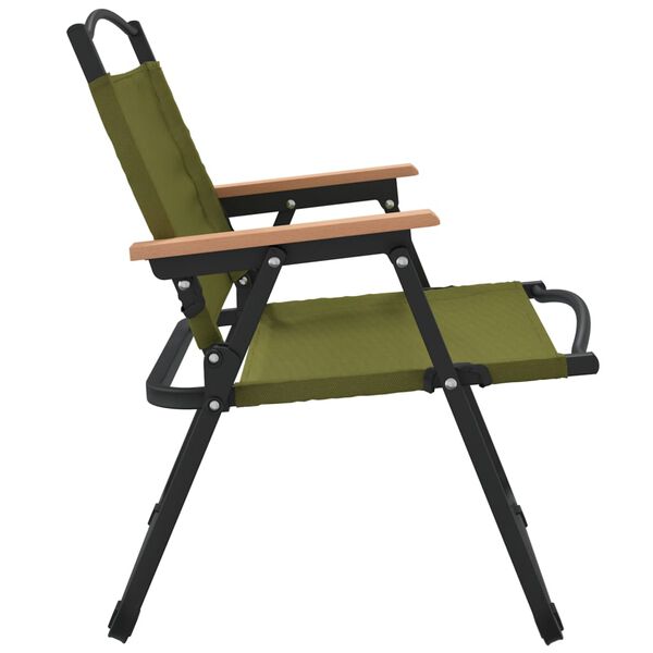 vidaXL Καρέκλες Κάμπινγκ 2 τεμ. Πράσινες 54x43x59 εκ. Ύφασμα Oxford