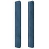 vidaXL Κεφαλάρι με Πτερύγια Σκούρο Μπλε 83x16x118/128 εκ. Βελούδινο