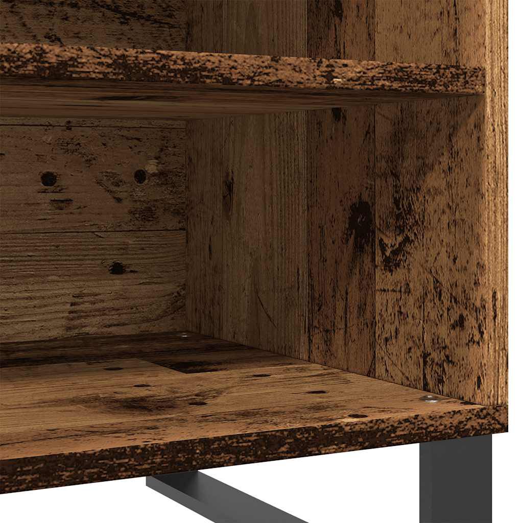 vidaXL Δισκοθήκη Παλιό Ξύλο 84,5 x 38 x 48 εκ. από Επεξεργασμένο Ξύλο