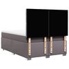 vidaXL Κρεβάτι Boxspring με Στρώμα Γκρι 160x200εκ. από Συνθετικό Δέρμα