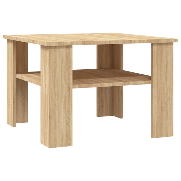 vidaXL Τραπεζάκι Σαλονιού Sonoma Δρυς 60x60x42 εκ. από Επεξ. Ξύλο