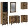 vidaXL &Sigma;&epsilon;&tau; &Epsilon;&pi;ί&pi;&lambda;&omega;&nu; &Mu;&pi;ά&nu;&iota;&omicron;&upsilon; &mu;&epsilon; &sigma;&upsilon;&rho;&tau;ά&rho;&iota; 5 pcs &Kappa;&alpha;&phi;έ &Sigma;&tau;&epsilon;&rho;&epsilon;ό &xi;ύ&lambda;&omicron; &mu;ά&nu;&gamma;&kappa;&omicron;