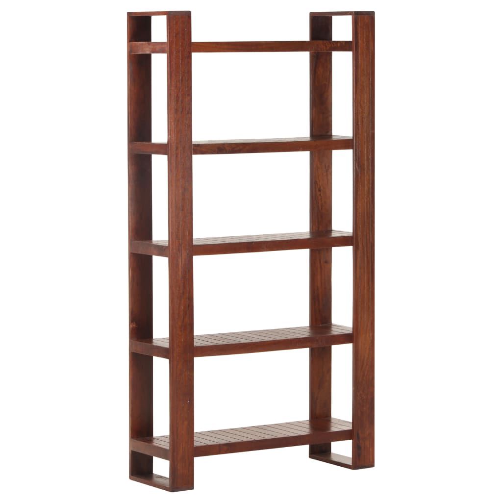 vidaXL Βιβλιοθήκη Καφέ Μελί 85 x 30 x 166 εκ. από Μασίφ Ξύλο Ακακίας