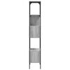 vidaXL Βιβλιοθήκη 5 Επιπέδων Γκρι Sonoma 76x33x188,5 εκ. Επεξεργ. Ξύλο