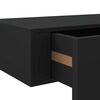 vidaXL Ράφια Τοίχου με Συρτάρια 2 Τεμ. Μαύρα 40 x 23,5 x 10εκ. από MDF