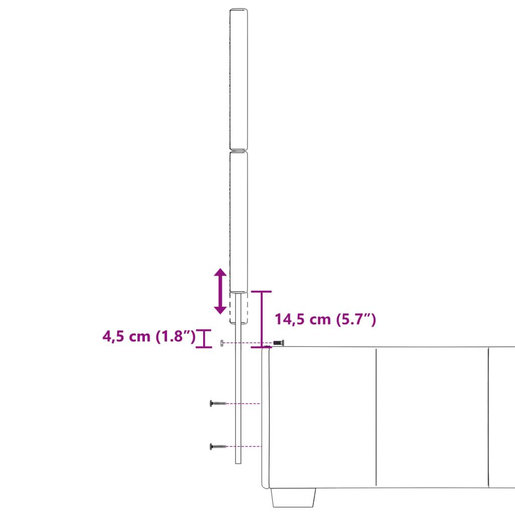 vidaXL Κρεβάτι Boxspring με Στρώμα Taupe 100 x 200 εκ. Υφασμάτινο