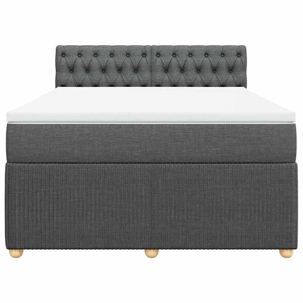 vidaXL &Kappa;&rho;&epsilon;&beta;ά&tau;&iota; Boxspring &mu;&epsilon; &Sigma;&tau;&rho;ώ&mu;&alpha; &Sigma;&kappa;&omicron;ύ&rho;&omicron; &Gamma;&kappa;&rho;&iota; 160x200 &epsilon;&kappa; &Upsilon;&phi;&alpha;&sigma;&mu;ά&tau;&iota;&nu;&omicron;