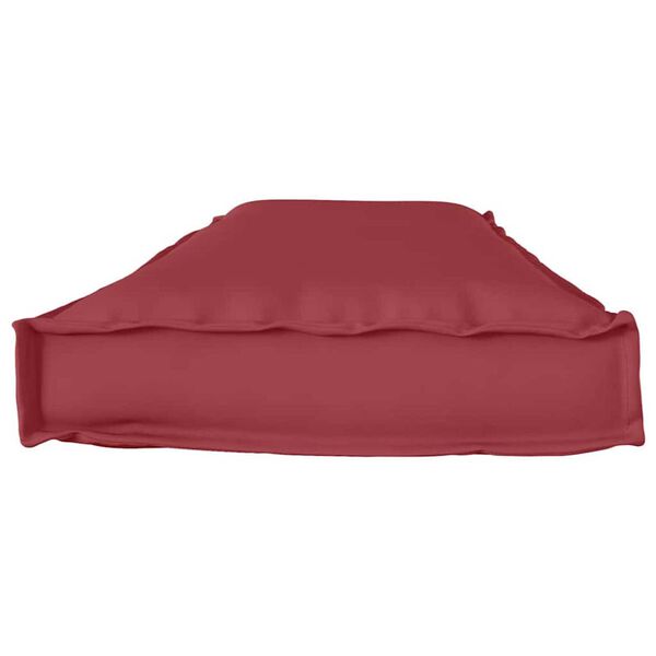 vidaXL Μαξιλάρι παλέτας για πάγκο Κόκκινο 140 x 40 x 8 εκ.