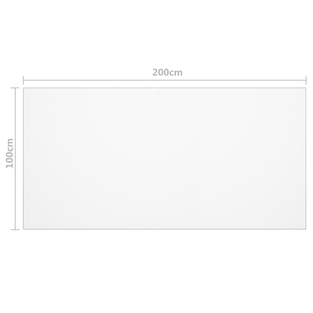 vidaXL Προστατευτικό Τραπεζιού Διαφανές 200x100 εκ. /2 χιλ. από PVC