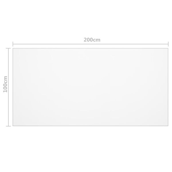 vidaXL Προστατευτικό Τραπεζιού Διαφανές 200x100 εκ. /2 χιλ. από PVC