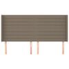 vidaXL &Kappa;&epsilon;&phi;&alpha;&lambda;ά&rho;&iota; &mu;&epsilon; &Pi;&tau;&epsilon;&rho;ύ&gamma;&iota;&alpha; Taupe 183x16x118/128 &epsilon;&kappa;. &Upsilon;&phi;&alpha;&sigma;&mu;ά&tau;&iota;&nu;&omicron;