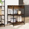 vidaXL Τρόλεϊ Κουζίνας Καπνιστή Δρυς 60x48x89,5 εκ. Επεξεργασμένο Ξύλο