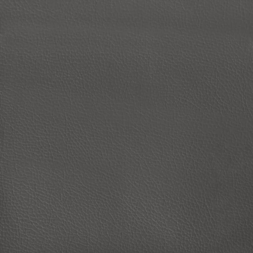 vidaXL Στρώμα με Pocket Springs Γκρι 100x200x20 εκ. Συνθετικό Δέρμα