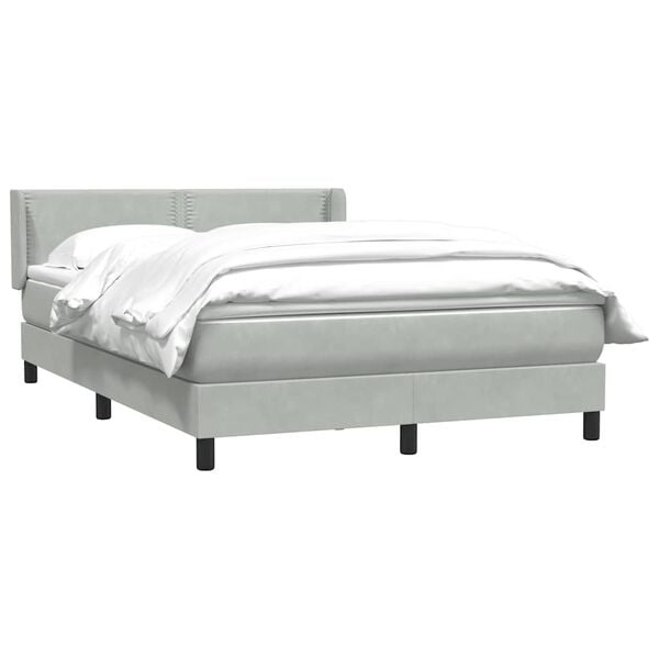 vidaXL &Kappa;&rho;&epsilon;&beta;ά&tau;&iota; Boxspring &mu;&epsilon; &Sigma;&tau;&rho;ώ&mu;&alpha; &Alpha;&nu;&omicron;&iota;&chi;&tau;ό &Gamma;&kappa;&rho;&iota; 140x210 &epsilon;&kappa;. &Beta;&epsilon;&lambda;&omicron;ύ&delta;&iota;&nu;&omicron;