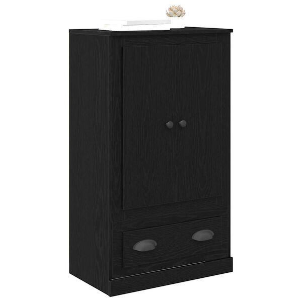 vidaXL Highboard &Mu;&alpha;ύ&rho;&eta; &Omicron;&xi;&upsilon;ά 60 x 35,5 x 103,5 &epsilon;&kappa;. &Epsilon;&pi;&epsilon;&xi;&epsilon;&rho;&gamma;&alpha;&sigma;&mu;έ&nu;&omicron; &xi;ύ&lambda;&omicron;
