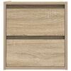 vidaXL Κομοδίνα Επιτοίχια 2 τεμ. Sonoma Δρυς 38x34x40 εκ.