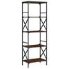 vidaXL &Beta;&iota;&beta;&lambda;&iota;&omicron;&theta;ή&kappa;&eta; 5 &Epsilon;&pi;&iota;&pi;έ&delta;&omega;&nu; &Kappa;&alpha;&phi;έ &Delta;&rho;&upsilon;&sigmaf; 59 x 35 x 171 &epsilon;&kappa;. &Epsilon;&pi;&epsilon;&xi;&epsilon;&rho;&gamma;. &Xi;ύ&lambda;&omicron;