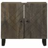 vidaXL νιπτήρας ντουλάπι μαύρο 62x33x58 cm μασίφ ξύλο Μάνγκο