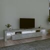 vidaXL Έπιπλο Τηλεόρασης με LED Γκρι Σκυροδέματος 215x36,5x40 εκ.
