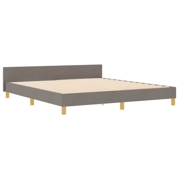 vidaXL &Sigma;&kappa;&epsilon;&lambda;&epsilon;&tau;ό&sigmaf; &Kappa;&rho;&epsilon;&beta;&alpha;&tau;&iota;&omicron;ύ &mu;&epsilon; &kappa;&epsilon;&phi;&alpha;&lambda;ά&rho;&iota; Taupe 180 x 200 cm ύ&phi;&alpha;&sigma;&mu;&alpha;