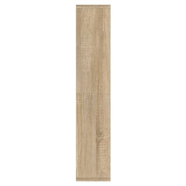 vidaXL Έπιπλο Καθρέπτη με LED Sonoma Δρυς 91 x 15 x 76,5 εκ.