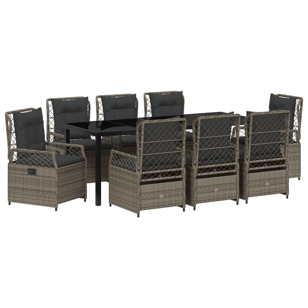 vidaXL &Sigma;έ&tau; &phi;&alpha;&gamma;&eta;&tau;&omicron;ύ &gamma;&iota;&alpha; &kappa;ή&pi;&omicron; 9 pcs &Gamma;&kappa;&rho;&iota; &sigma;&upsilon;&nu;&theta;&epsilon;&tau;&iota;&kappa;ό &rho;&alpha;&tau;ά&nu;